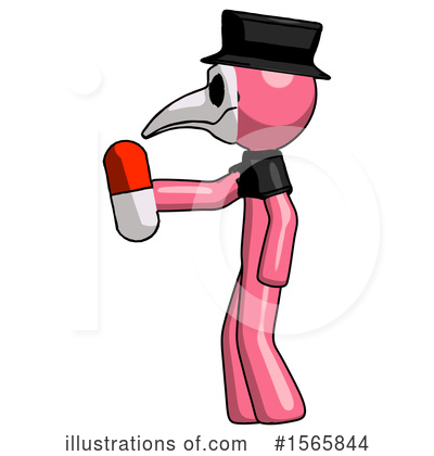 Royalty-Free (RF) Pink Design Mascot Clipart Illustration by Leo Blanchette - Stock Sample #1565844