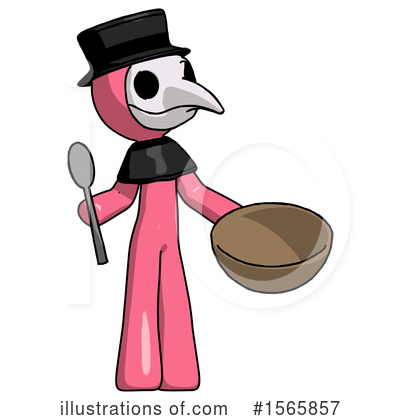 Royalty-Free (RF) Pink Design Mascot Clipart Illustration by Leo Blanchette - Stock Sample #1565857