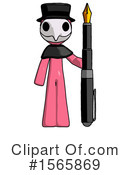 Pink Design Mascot Clipart #1565869 by Leo Blanchette