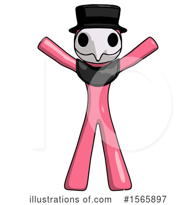 Royalty-Free (RF) Pink Design Mascot Clipart Illustration by Leo Blanchette - Stock Sample #1565897