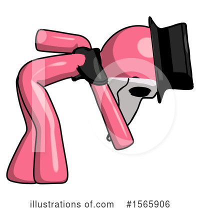 Royalty-Free (RF) Pink Design Mascot Clipart Illustration by Leo Blanchette - Stock Sample #1565906