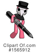Pink Design Mascot Clipart #1565912 by Leo Blanchette