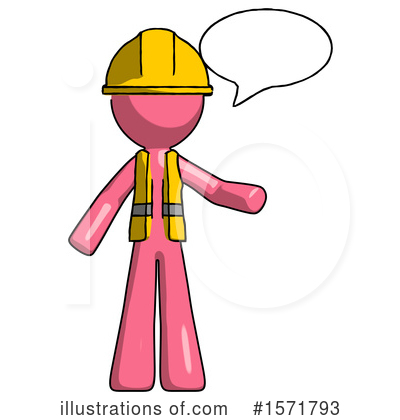 Royalty-Free (RF) Pink Design Mascot Clipart Illustration by Leo Blanchette - Stock Sample #1571793