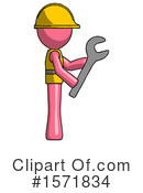 Pink Design Mascot Clipart #1571834 by Leo Blanchette