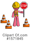 Pink Design Mascot Clipart #1571845 by Leo Blanchette