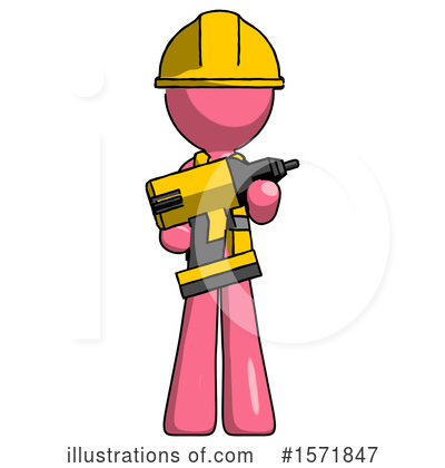 Royalty-Free (RF) Pink Design Mascot Clipart Illustration by Leo Blanchette - Stock Sample #1571847