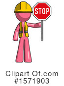 Pink Design Mascot Clipart #1571903 by Leo Blanchette