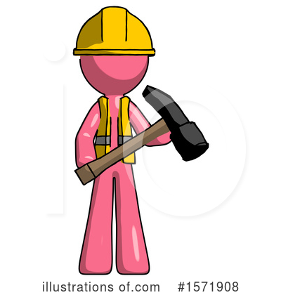 Royalty-Free (RF) Pink Design Mascot Clipart Illustration by Leo Blanchette - Stock Sample #1571908