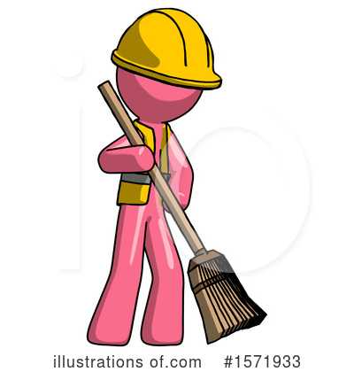 Royalty-Free (RF) Pink Design Mascot Clipart Illustration by Leo Blanchette - Stock Sample #1571933