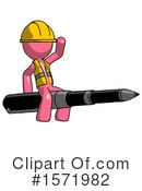 Pink Design Mascot Clipart #1571982 by Leo Blanchette