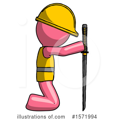 Royalty-Free (RF) Pink Design Mascot Clipart Illustration by Leo Blanchette - Stock Sample #1571994