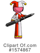 Pink Design Mascot Clipart #1574867 by Leo Blanchette
