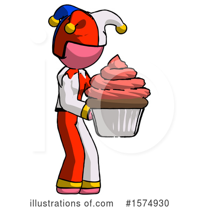 Royalty-Free (RF) Pink Design Mascot Clipart Illustration by Leo Blanchette - Stock Sample #1574930