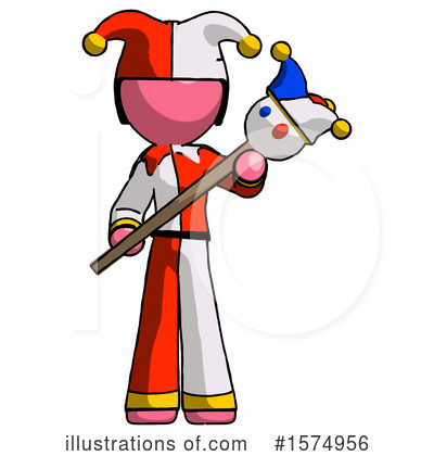 Royalty-Free (RF) Pink Design Mascot Clipart Illustration by Leo Blanchette - Stock Sample #1574956