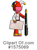 Pink Design Mascot Clipart #1575069 by Leo Blanchette
