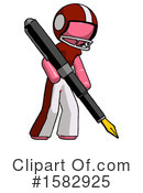 Pink Design Mascot Clipart #1582925 by Leo Blanchette