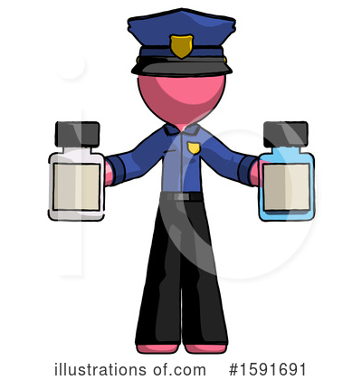 Royalty-Free (RF) Pink Design Mascot Clipart Illustration by Leo Blanchette - Stock Sample #1591691