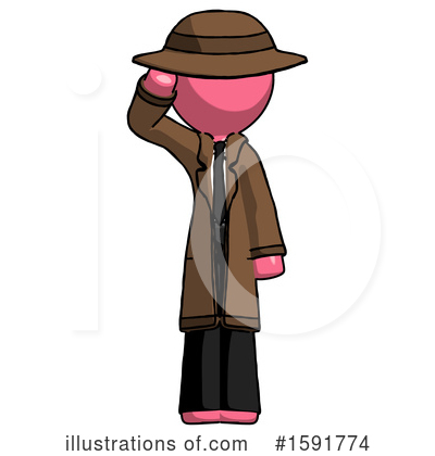 Royalty-Free (RF) Pink Design Mascot Clipart Illustration by Leo Blanchette - Stock Sample #1591774