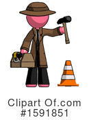 Pink Design Mascot Clipart #1591851 by Leo Blanchette