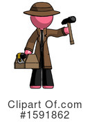 Pink Design Mascot Clipart #1591862 by Leo Blanchette