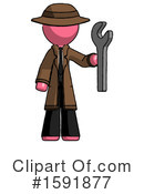 Pink Design Mascot Clipart #1591877 by Leo Blanchette