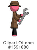 Pink Design Mascot Clipart #1591880 by Leo Blanchette