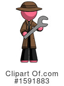 Pink Design Mascot Clipart #1591883 by Leo Blanchette