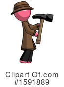 Pink Design Mascot Clipart #1591889 by Leo Blanchette