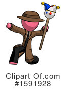 Pink Design Mascot Clipart #1591928 by Leo Blanchette