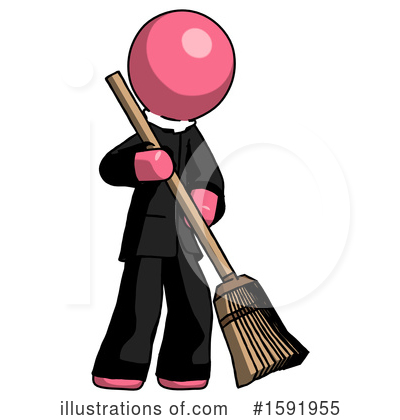Royalty-Free (RF) Pink Design Mascot Clipart Illustration by Leo Blanchette - Stock Sample #1591955