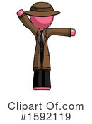 Pink Design Mascot Clipart #1592119 by Leo Blanchette