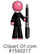 Pink Design Mascot Clipart #1592217 by Leo Blanchette