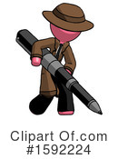 Pink Design Mascot Clipart #1592224 by Leo Blanchette
