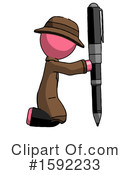 Pink Design Mascot Clipart #1592233 by Leo Blanchette