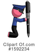 Pink Design Mascot Clipart #1592234 by Leo Blanchette