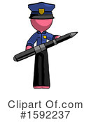 Pink Design Mascot Clipart #1592237 by Leo Blanchette