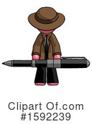 Pink Design Mascot Clipart #1592239 by Leo Blanchette