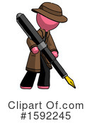 Pink Design Mascot Clipart #1592245 by Leo Blanchette