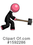 Pink Design Mascot Clipart #1592286 by Leo Blanchette