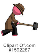 Pink Design Mascot Clipart #1592287 by Leo Blanchette