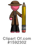 Pink Design Mascot Clipart #1592302 by Leo Blanchette