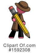 Pink Design Mascot Clipart #1592308 by Leo Blanchette