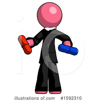 Royalty-Free (RF) Pink Design Mascot Clipart Illustration by Leo Blanchette - Stock Sample #1592310