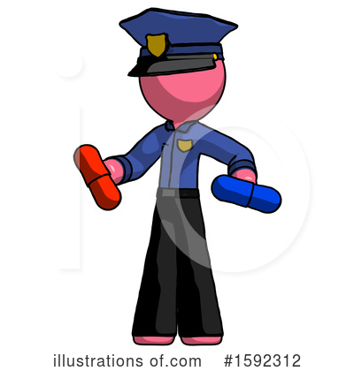Royalty-Free (RF) Pink Design Mascot Clipart Illustration by Leo Blanchette - Stock Sample #1592312