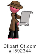 Pink Design Mascot Clipart #1592344 by Leo Blanchette