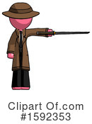 Pink Design Mascot Clipart #1592353 by Leo Blanchette