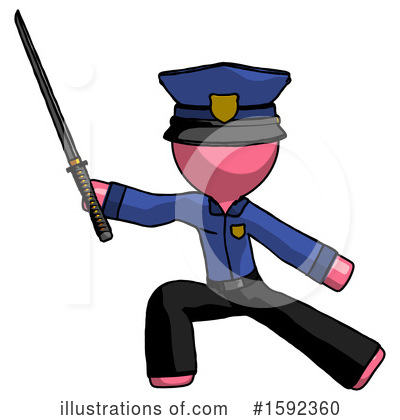 Royalty-Free (RF) Pink Design Mascot Clipart Illustration by Leo Blanchette - Stock Sample #1592360