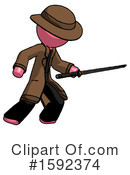 Pink Design Mascot Clipart #1592374 by Leo Blanchette
