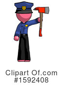 Pink Design Mascot Clipart #1592408 by Leo Blanchette