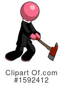 Pink Design Mascot Clipart #1592412 by Leo Blanchette